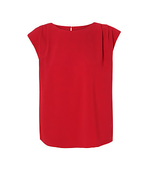 Червена дамска блуза с плохи CALIMA снимка