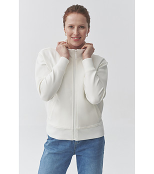 Дамско спортно горнище в екрю  TONIA снимка