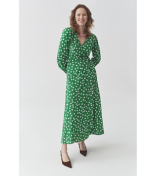 Зелена рокля на точки SIA снимка