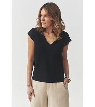 Тъмносиня дамска блуза DANDY снимка