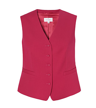 Дамски елек в цвят малина  RONITA снимка