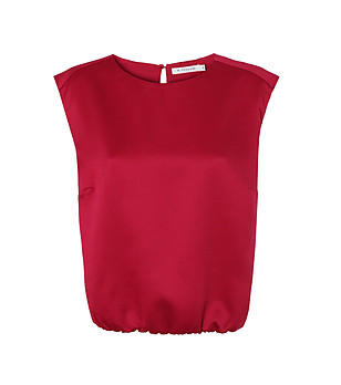 Дамска блуза без ръкави в малиново червено SONETTE снимка