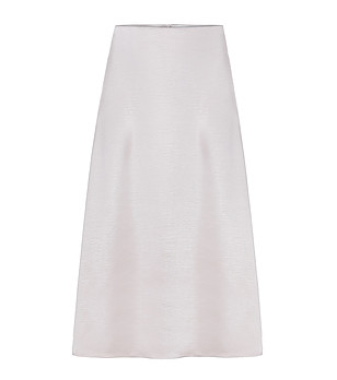 Бежова миди  пола LUKSA снимка