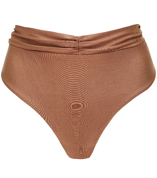 Кафяво долнище на бански с висока талия SOFT AESTHETIC снимка