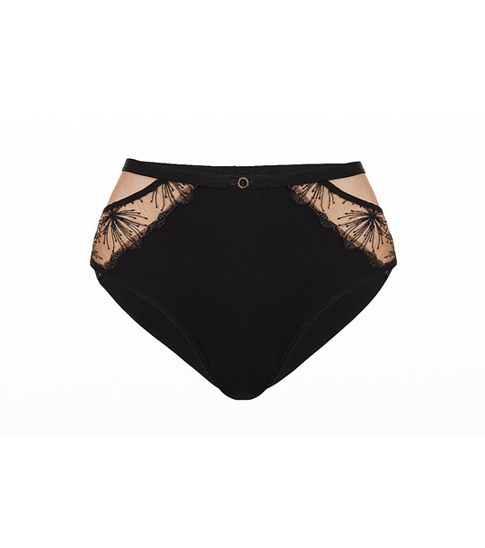 Черни бикини с висока талия с бродерия CONSORT снимка