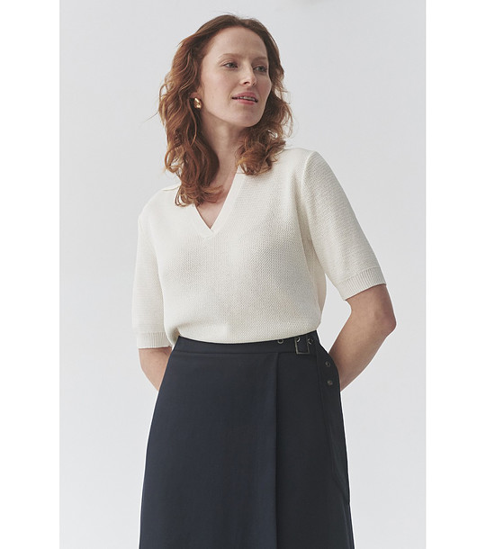 Дамски пуловер в екрю HAZEL снимка