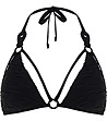 Черно горнище на бански с триъгълни чашки FRENCH CODE-1 снимка