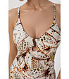 Бял цял бански с принт STAY WILD-2 снимка