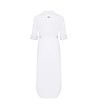 Бяла рокля тип риза с копчета Vivi-2 снимка