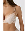 Бежов дантелен сутиен с подплънки GORGEOUS-2 снимка