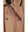 Бежово памучно палто тип тренч с колан BATIA-2 снимка