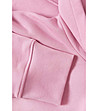 Розов памучен дамски суитшърт с качулка NULA-2 снимка