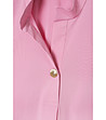 Розова дамска блуза с копче LOTARI-3 снимка