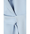 Светлосиньо дамско сако с колан MALMA-4 снимка
