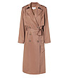 Дамско палто в цвят камел NATIS-3 снимка