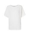 Бяла дамска блуза с къс ръкав AVIVA-3 снимка