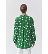 Зелена дамска риза на бели точки DOTTA-1 снимка