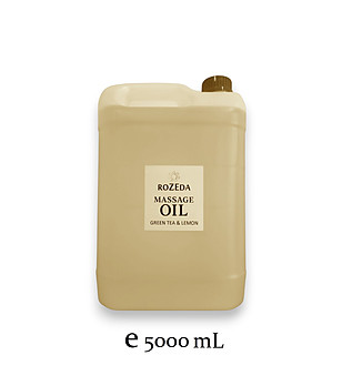 Професионално масажно масло Зелен чай и Лимон 5000 мл снимка