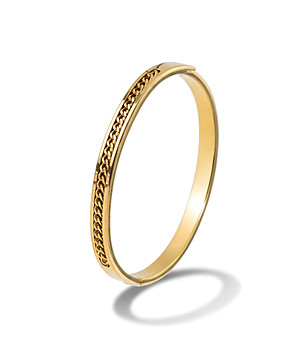 Дамска позлатена гривна  снимка