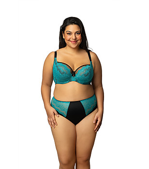 Тюркоазен дантелен сутиен RUBY  снимка