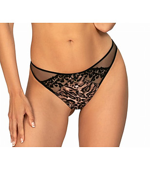 Черни прашки с леопардов принт VAIANA снимка