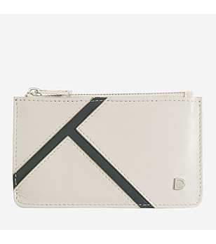 Кожен аксесоар за карти Bali в перлен цвят снимка