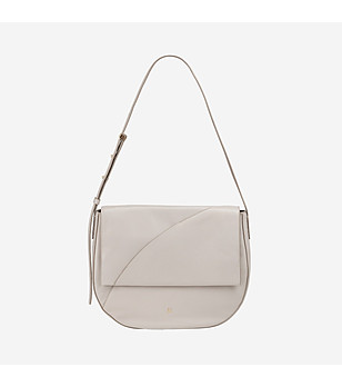 Дамска чанта през рамо в цвят перла Formentera снимка