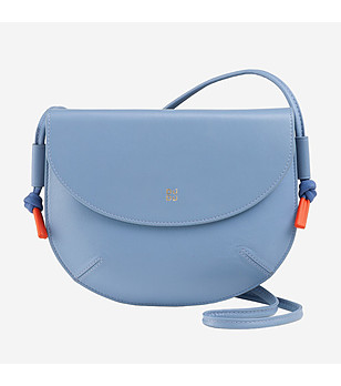 Светлосиня дамска чанта през рамо SKYE снимка