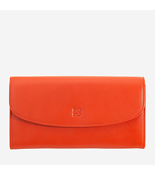 Оранжев дамски портфейл GANDIA снимка