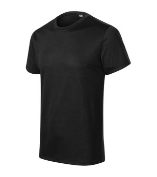 Черна мъжка тениска с обло деколте Derek снимка