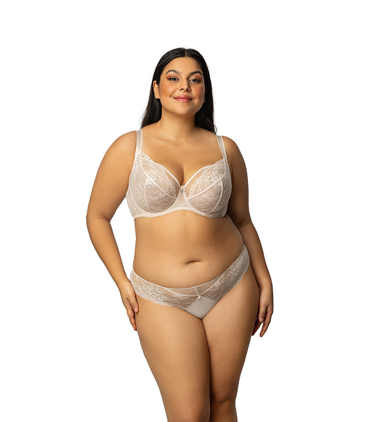 Дантелен сутиен в цвят розова пудра ALISHA снимка