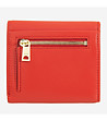 Червен дамски кожен портфейл Malaita с RFID защита-2 снимка