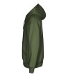 Зелен суитшърт с качулка и с органичен памук Terry-3 снимка