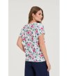 Дамска блуза с принт на цветя-4 снимка