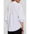 Бяла дамска риза с 3/4 ръкав KO-4 снимка