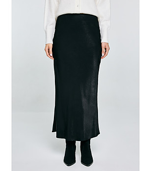 Черна дълга пола ELENI  снимка