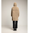 Бежово водоустойчиво палто с качулка -1 снимка
