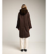 Кафяво дамско палто-1 снимка