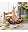 Бежова керамична фигура яйце 11x11x14 см-2 снимка