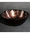 Кафява декоративна стъклена купа 29x28x12 см-1 снимка