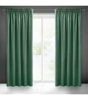 Ментава кадифена завеса 140x270 см с перделик снимка