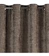 Бежова завеса от шенил с халки 140x250 см-3 снимка