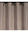 Кафява завеса с халки 140x250 см-3 снимка