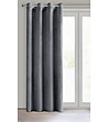 Графитено кадифено перде с халки 140x250 см-2 снимка