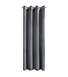 Графитено кадифено перде с халки 140x250 см-3 снимка