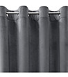 Графитено кадифено перде с халки 140x250 см-4 снимка