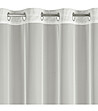 Естествено бяло перде с апликация мандала на халки 140x250 см-3 снимка