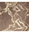 Кафява кадифена завеса с блестящ мраморен десен 140x270 см-4 снимка