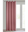 Тъмнорозово перде с халки 140x250 см-1 снимка