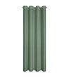 Тъмноментово матово перде с халки 140x250 см-2 снимка